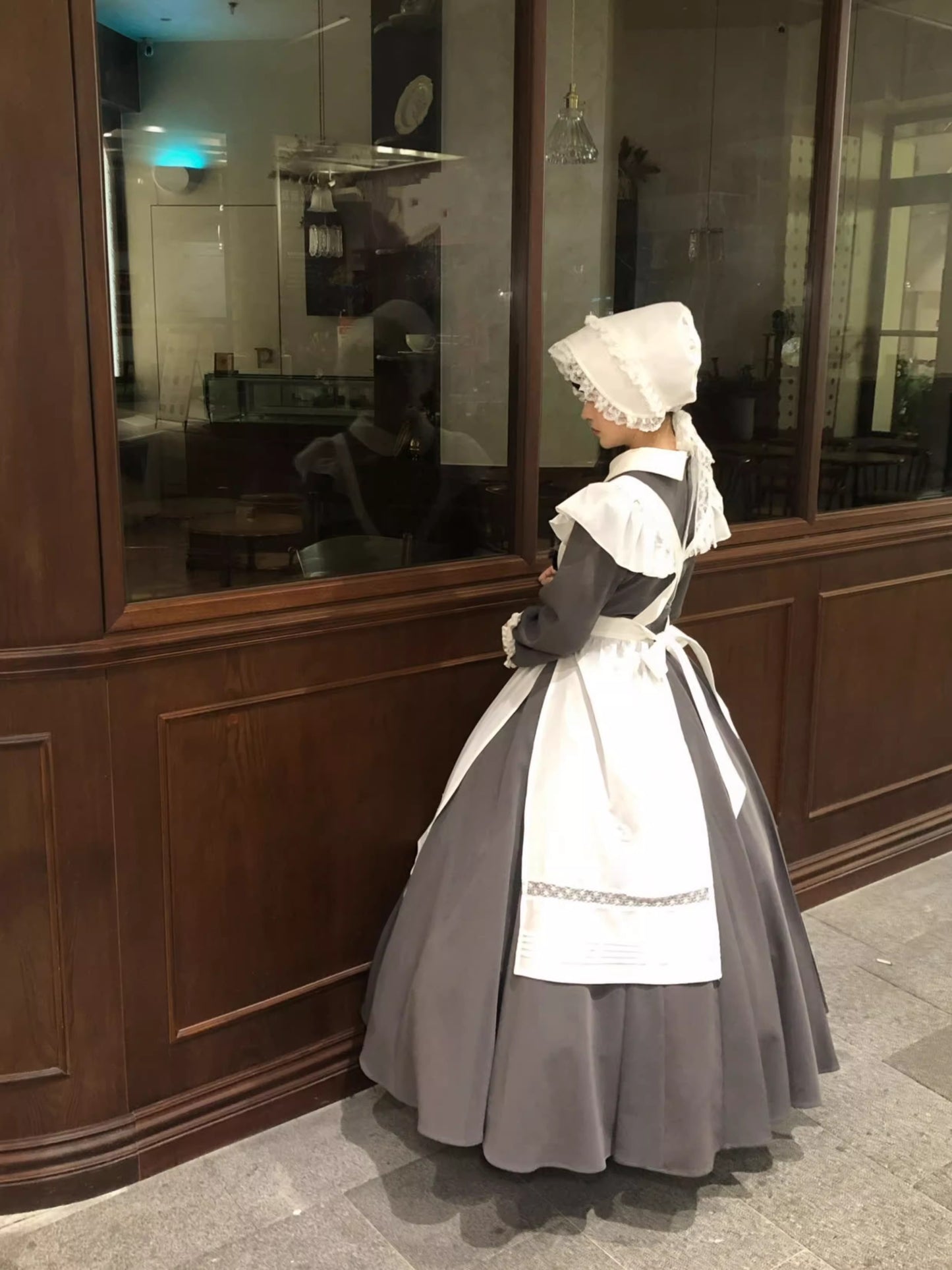 【受注予約~12/18】Lady Bird エプロン・ボンネット【sara bell】