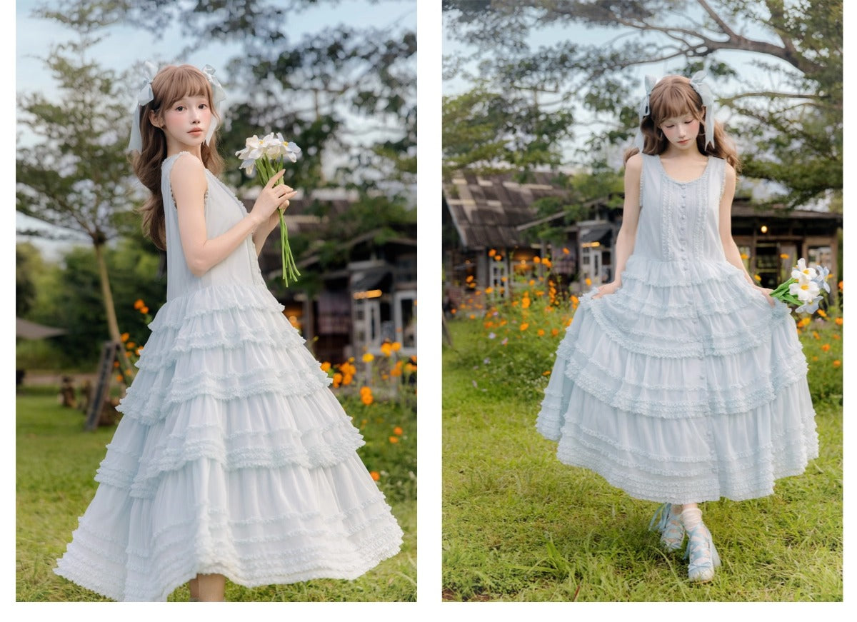 【受注予約~12/24】Lillian's Summer ジャンパースカート(タイプ2・ロング丈)【Spring Flower Language】