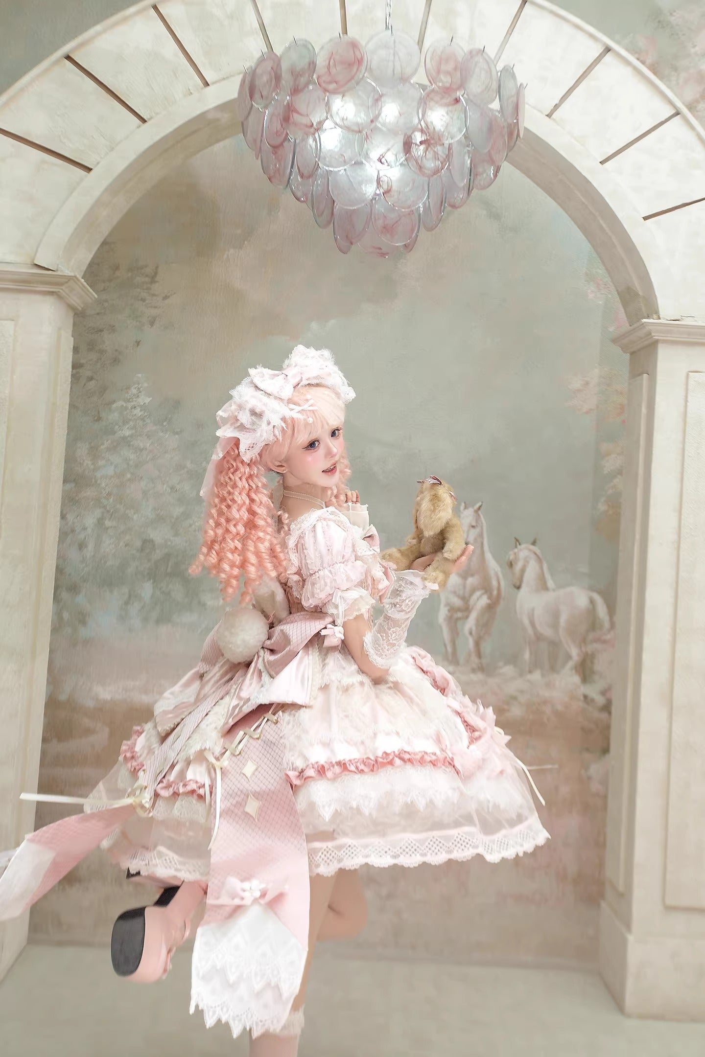 【受注予約~2/26】Love Snow Strawberry ワンピース・フルセット【Felinae Cookie】