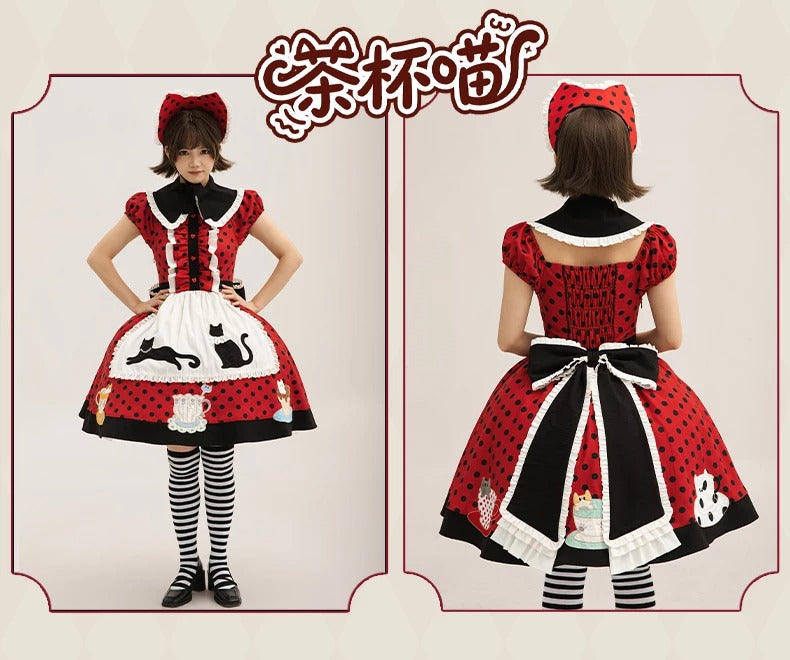 【受注予約~8/18】Teacup Kitty ワンピース・フルセット【包子猪】