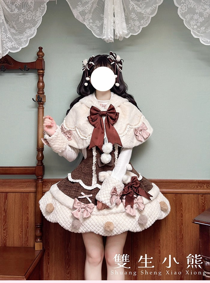 【受注予約~10/23】Frosted Sugar Rabbit ケープ【双生小熊】