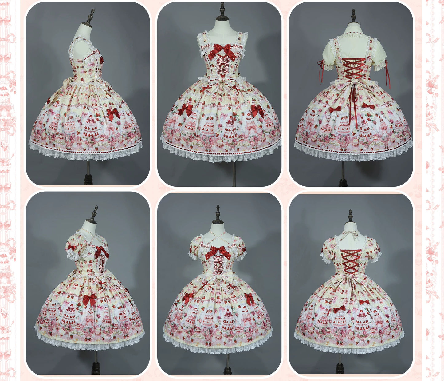 【受注予約~9/28】イチゴと花束 3.0 ワンピース・フルセット【Antique Doll】