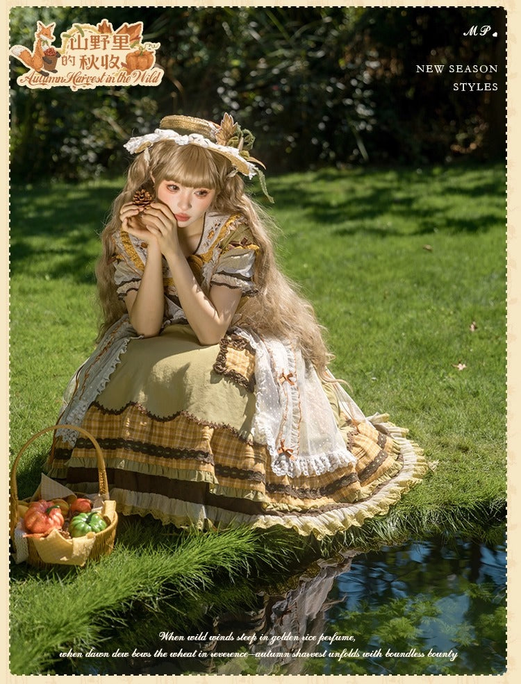 [Pre-orders open until October 2nd] Autumn Harvest in the Hill One-Piece Dress [Flowers and Pearl Box]