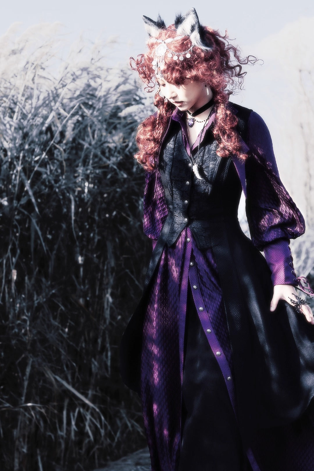 【受注予約~10/16】Twin Dragon ロングブラウス【麋鹿】