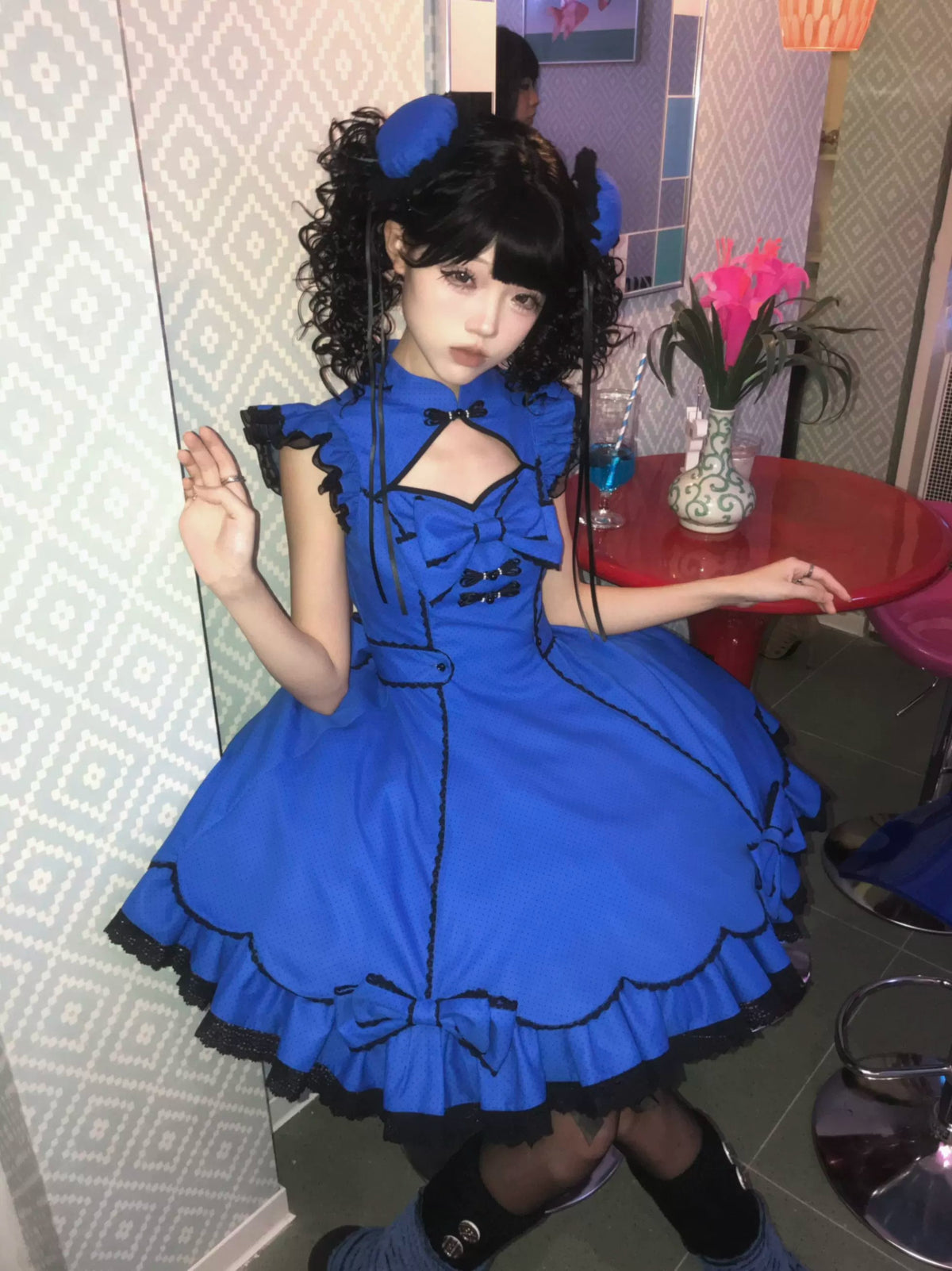 【受注予約~10/6】Cinnabar Decree ワンピース・お団子セット【Sugar Cookies】