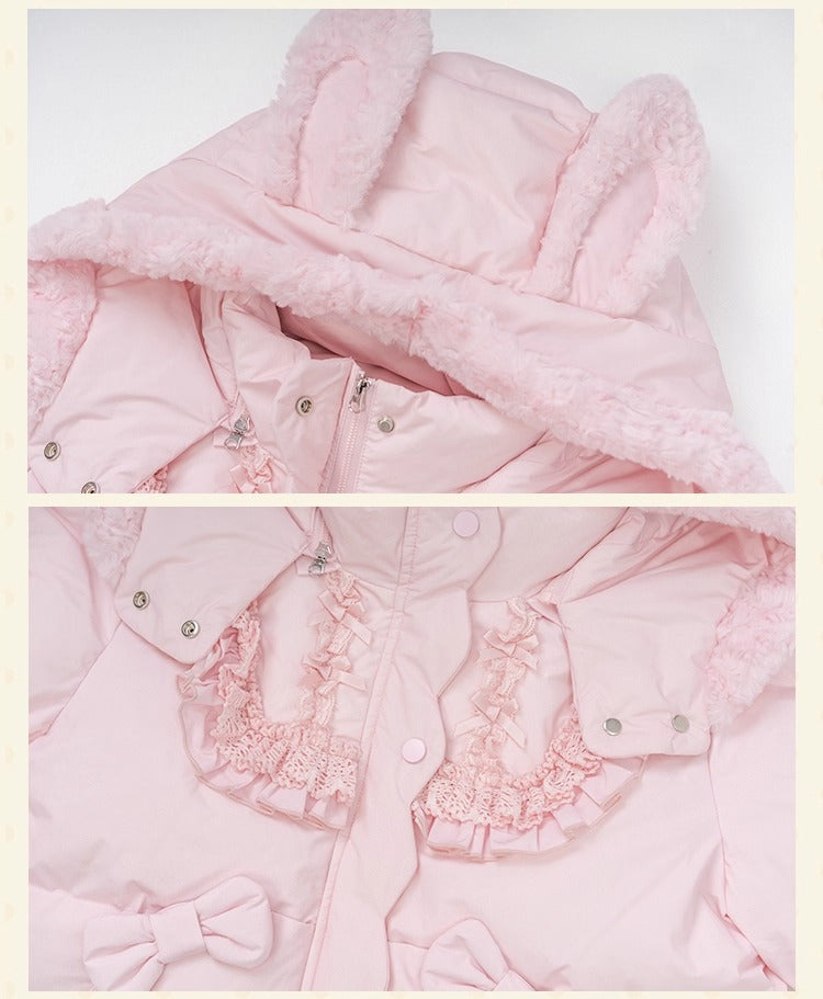 【受注予約~11/12】Winter Rabbit ショートダウンコート【花与珍珠匣】