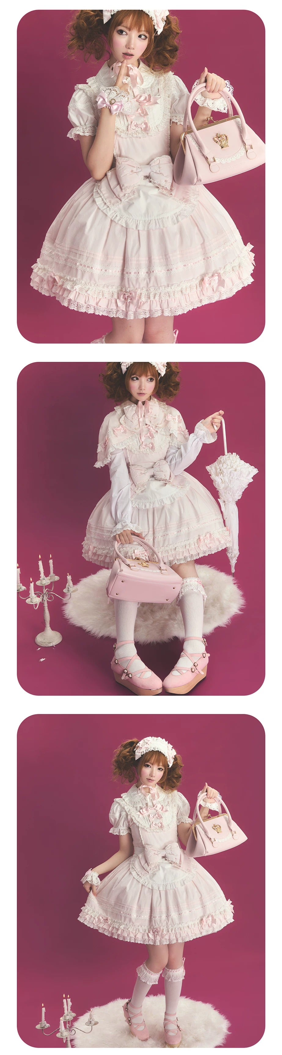 【受注予約~10/13】Pearl Doll ジャンパースカート・ワンピース【Sheep Puff】