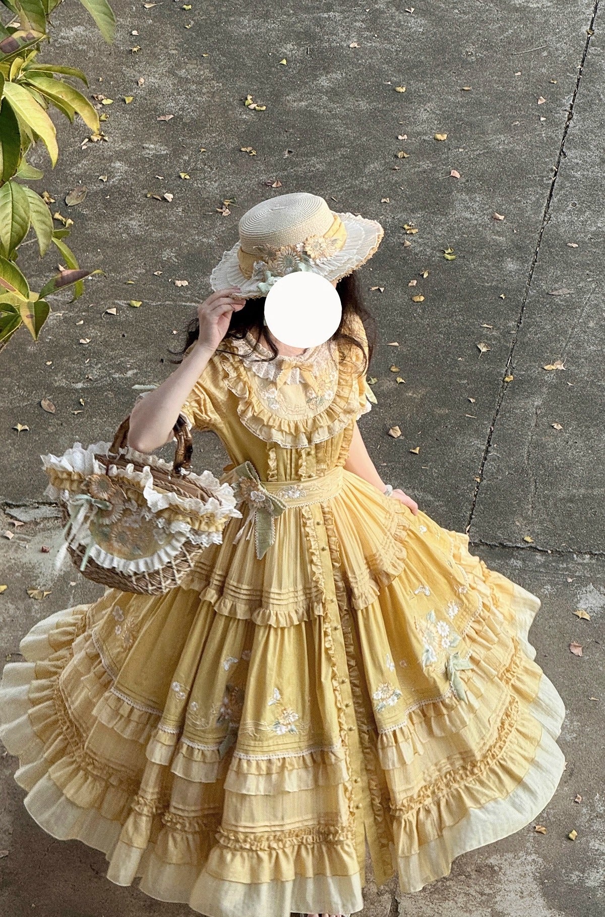 [Pre-orders available until September 23rd] Moonlit Sunflower Dress/Jumper Skirt [Moonlight Amber]