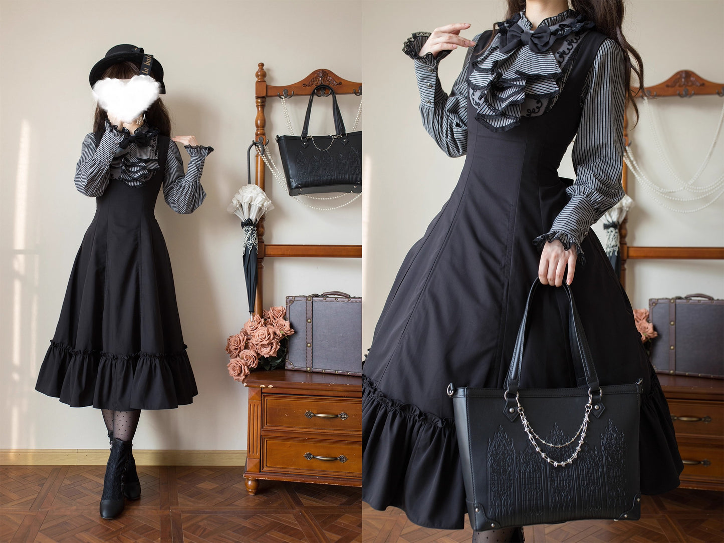 【受注予約~12/4】Black Forest ジャンパースカート【berryandwood】