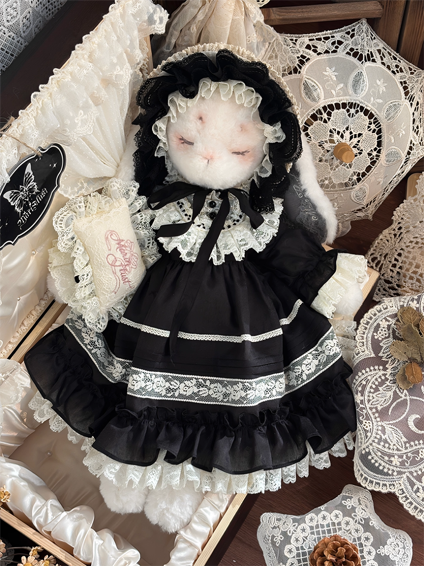 【受注予約~5/27】Sloth うさぎのぬいぐるみバッグ・お洋服つきフルセット【MarinFlust】