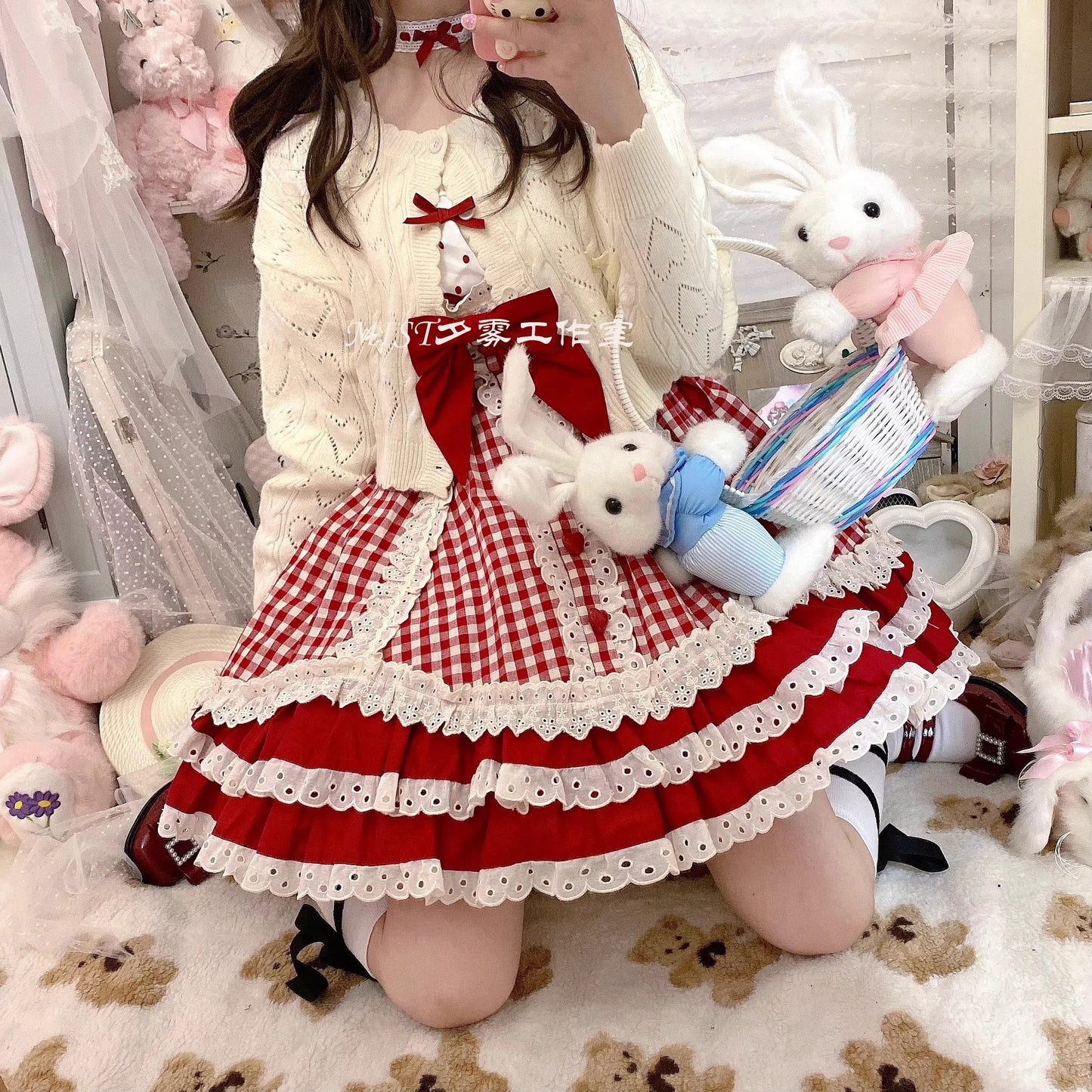 Heart hollow カーディガン【MIST】