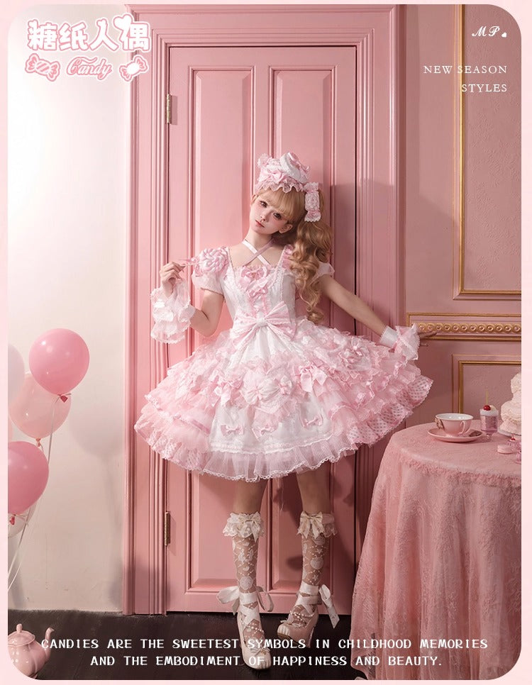 【受注予約~12/8】Candy Wrapper ワンピース【花与珍珠匣】