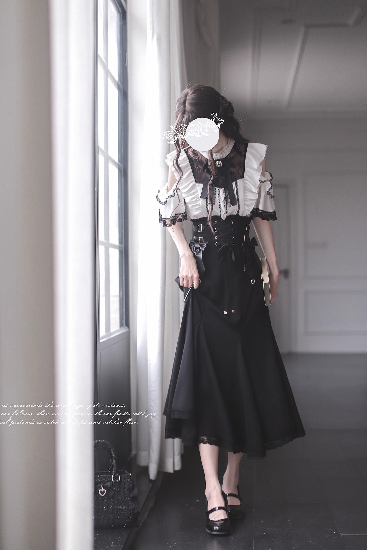 pjc月見草ツキミソウの生地でオーダー 未着用 スカート PJC KAZUKO ONISHI】刺繍タックスカート／月見草 | かぜとゆき