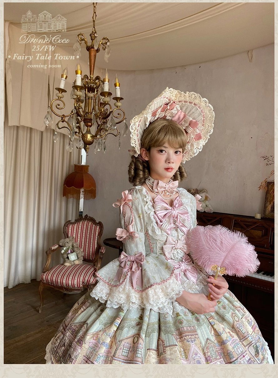 [Vorbestellung bis 13. November] Märchenstadt-Einteilerkleid (Typ 1) [Betrunkene Coco]