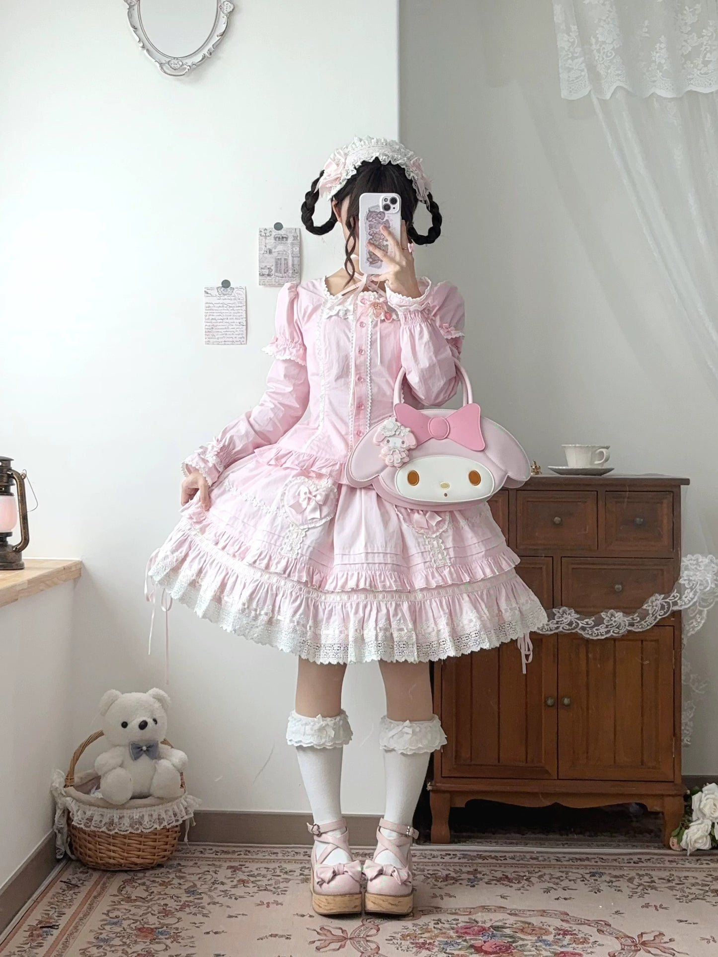 【受注予約~8/26】春日桃姫 ブラウス(タイプ1) 【Rose and Neverland】