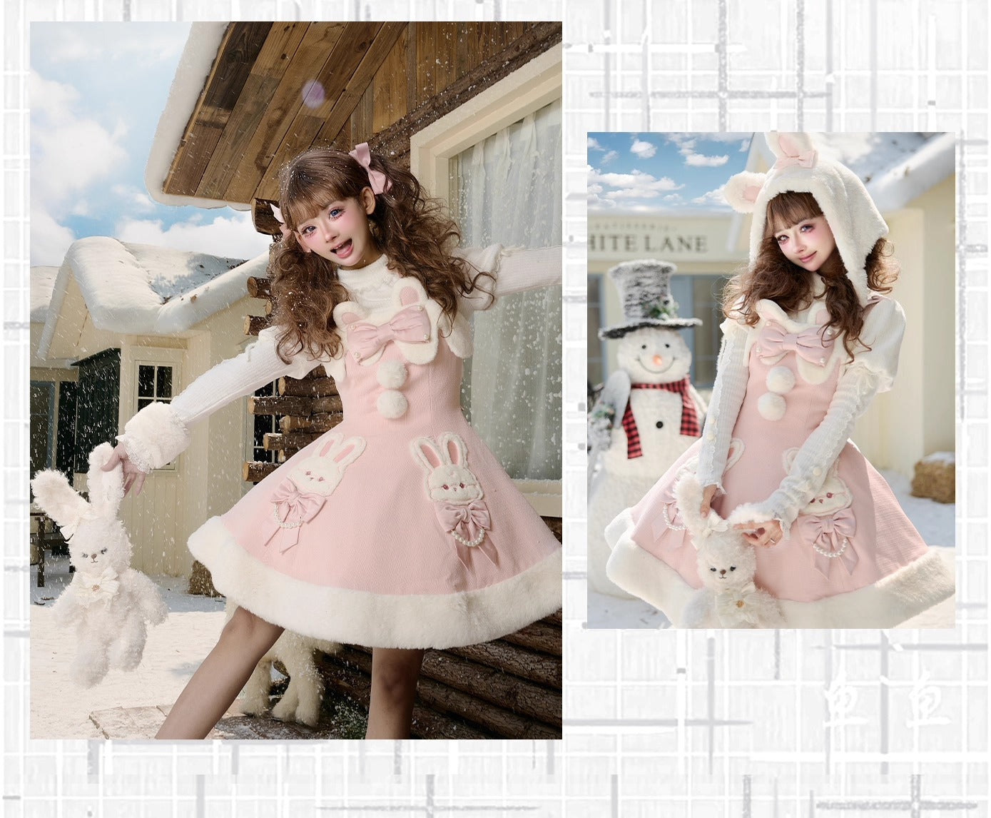 【受注予約~10/20】Champs Messenger ジャンパースカート・インナートップス【LizBird】