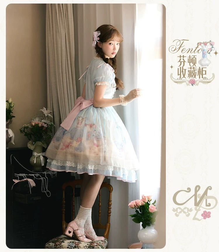 【受注予約~4/29】Fenton Curio Cabinet ワンピース・ジャンパースカート・エプロン【花与珍珠匣】