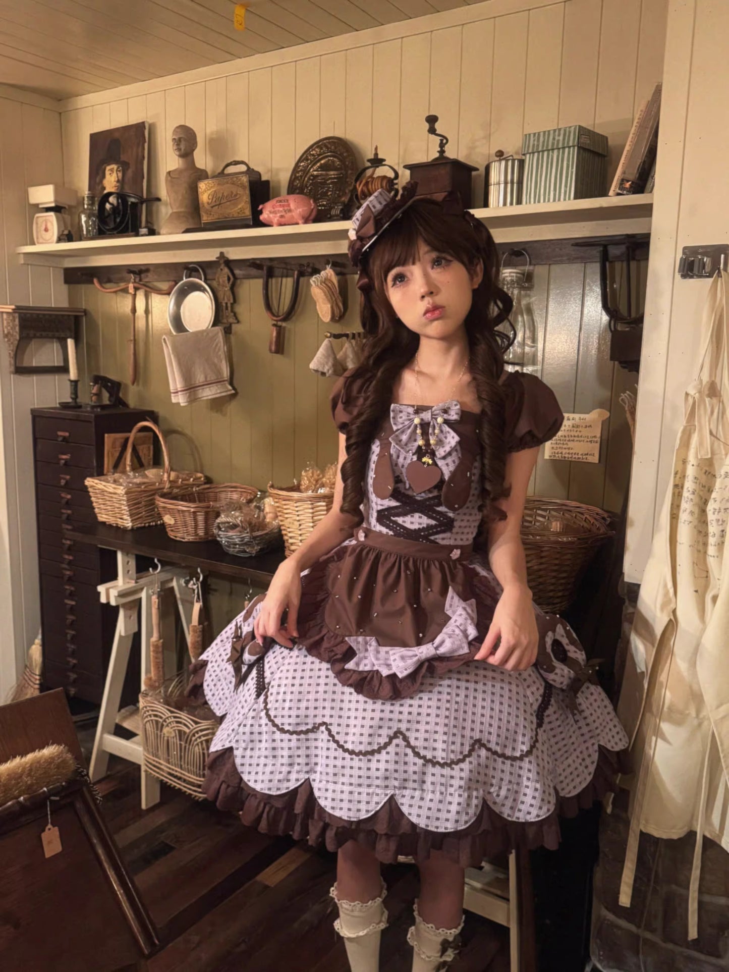 【受注予約~11/5】チョコレートドット アクセサリー【Sugar Cookies】