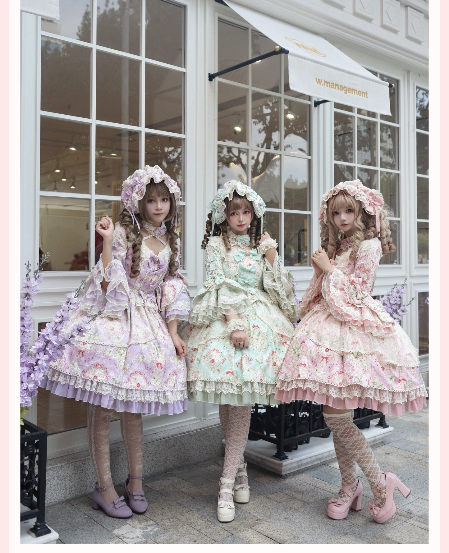 Lily Flower Wall ワンピース【Vivian】
