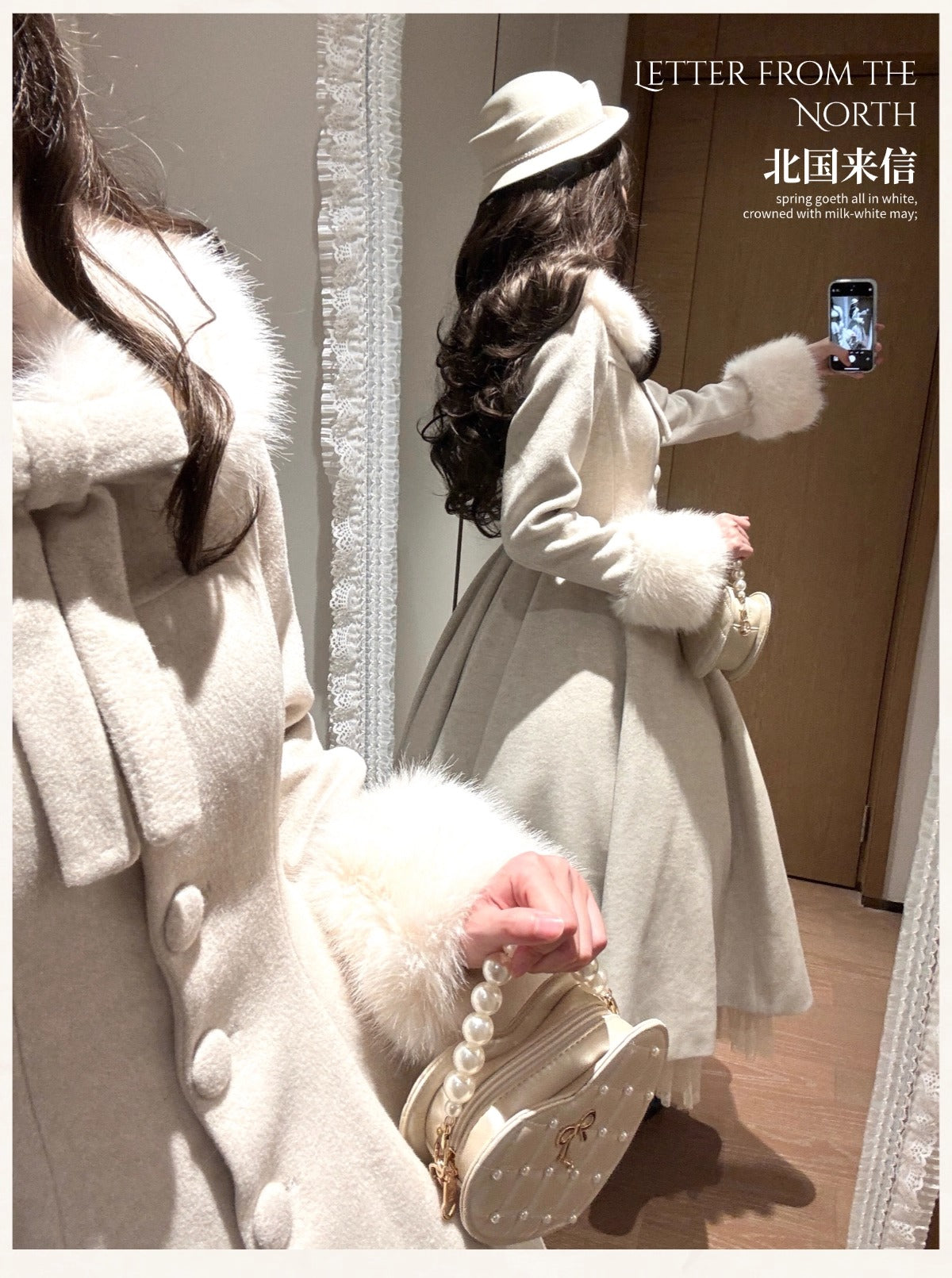 【受注予約~11/10】North Letter コート【Snow】