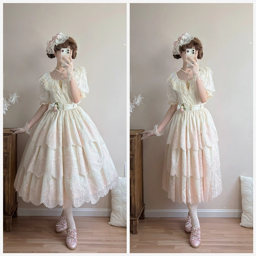 【受注予約~9/25】Point Gardens スカート【Miss Point】