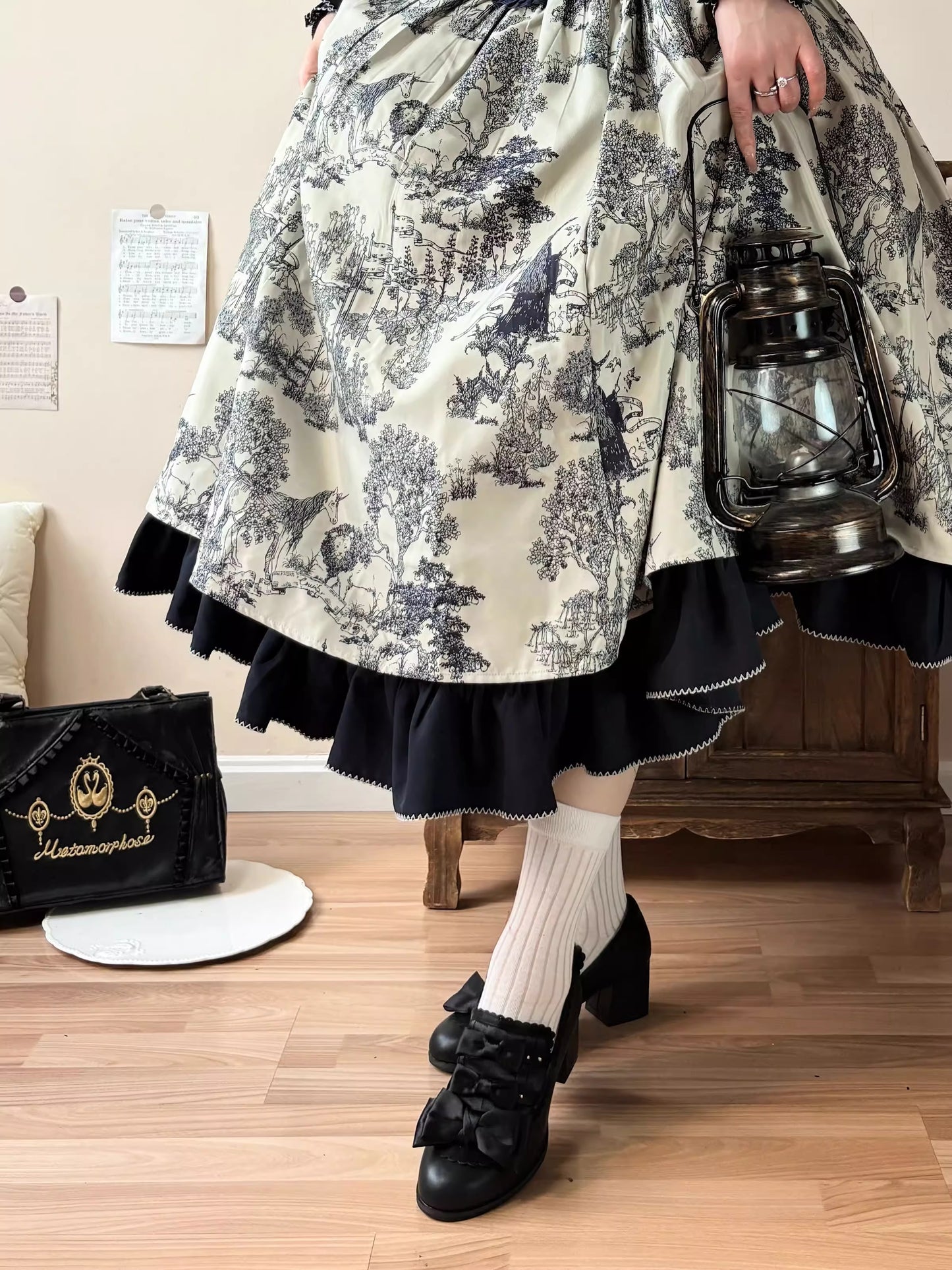 Castle Nocturne リボンシューズ【GURURU】