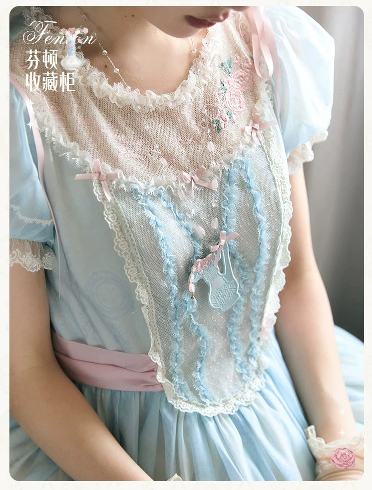 【受注予約~4/29】Fenton Curio Cabinet ワンピース・ジャンパースカート・エプロン【花与珍珠匣】