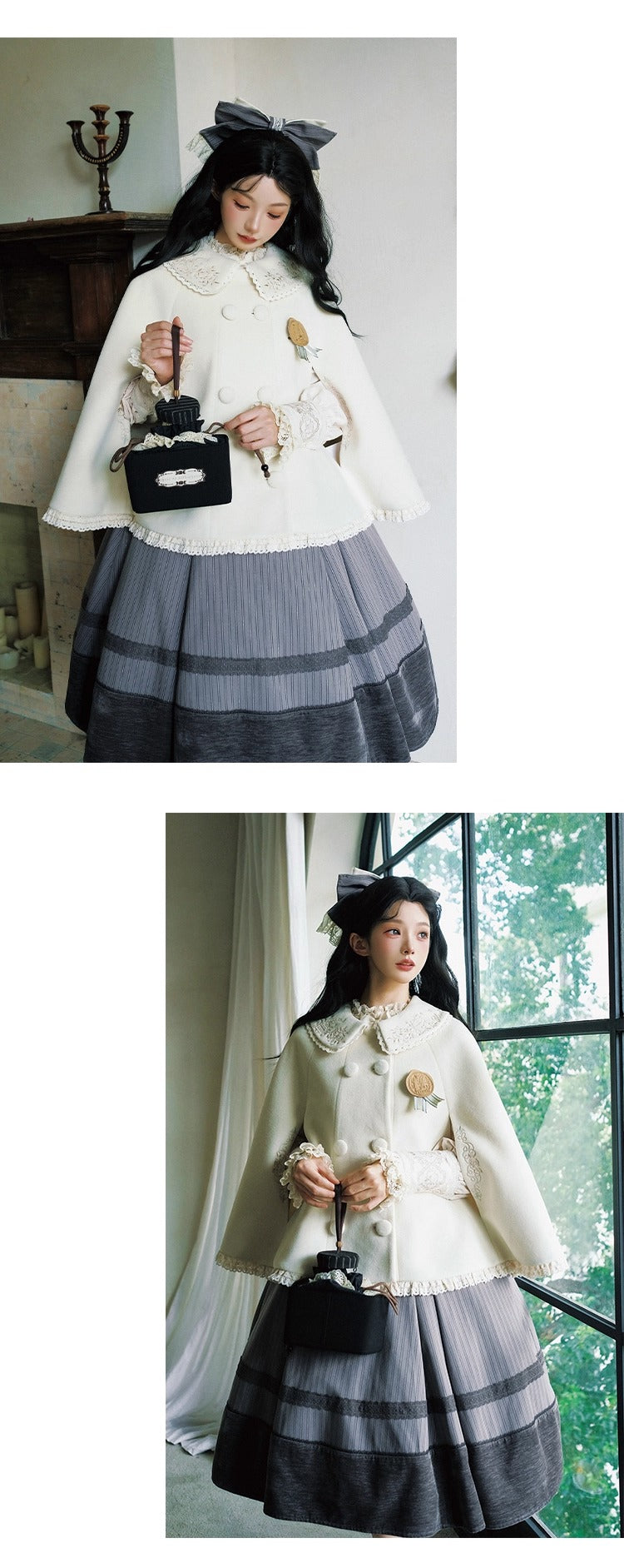 【受注予約~10/30】Austen's Letters ケープ・刺繍トップス【NDC】