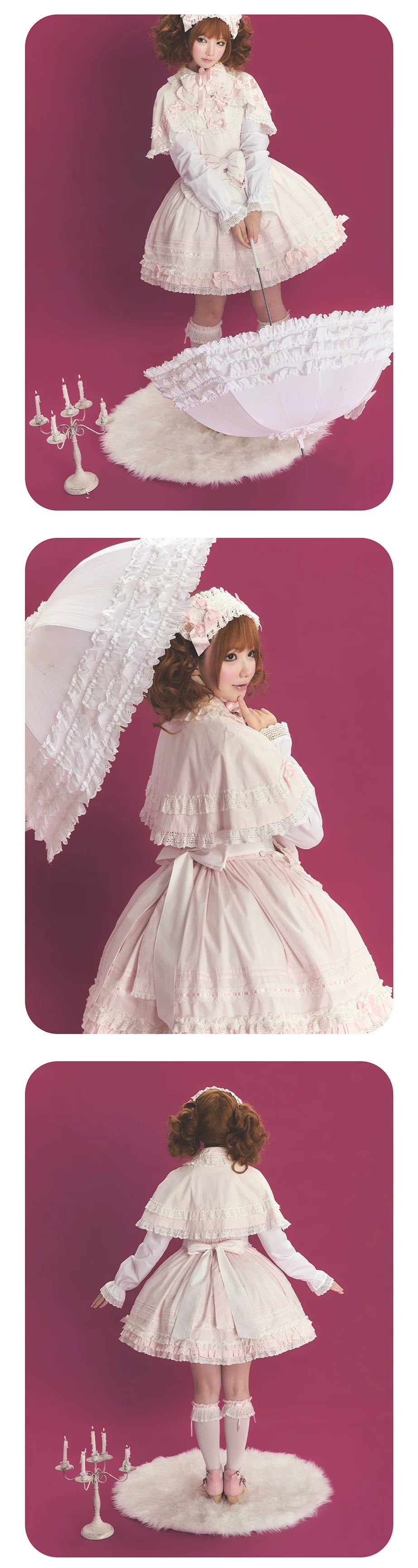 【受注予約~10/13】Pearl Doll ジャンパースカート・ワンピース【Sheep Puff】