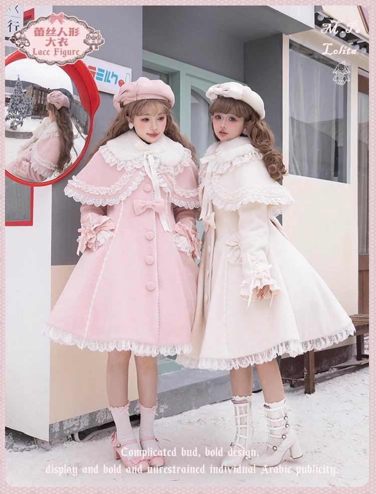 【受注予約~12/23】Race Doll ケープ・コート【花与珍珠匣】