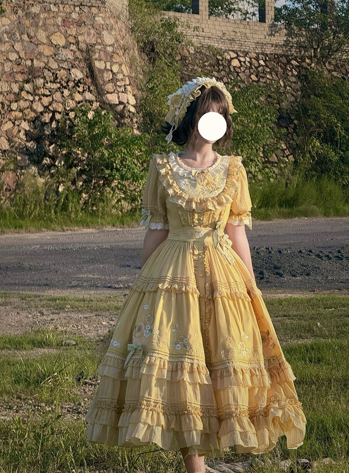 [Pre-orders available until September 23rd] Moonlit Sunflower Dress/Jumper Skirt [Moonlight Amber]