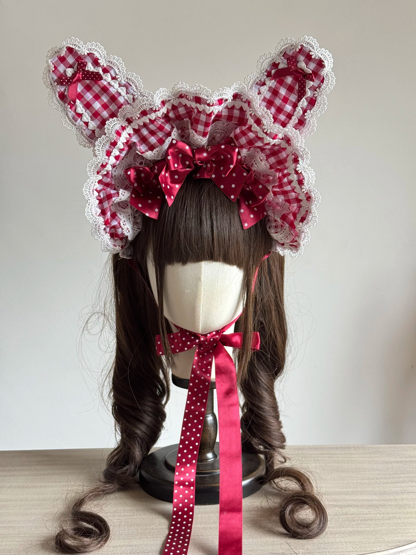 うさ耳ボンネット【妹抖手作工作屋】