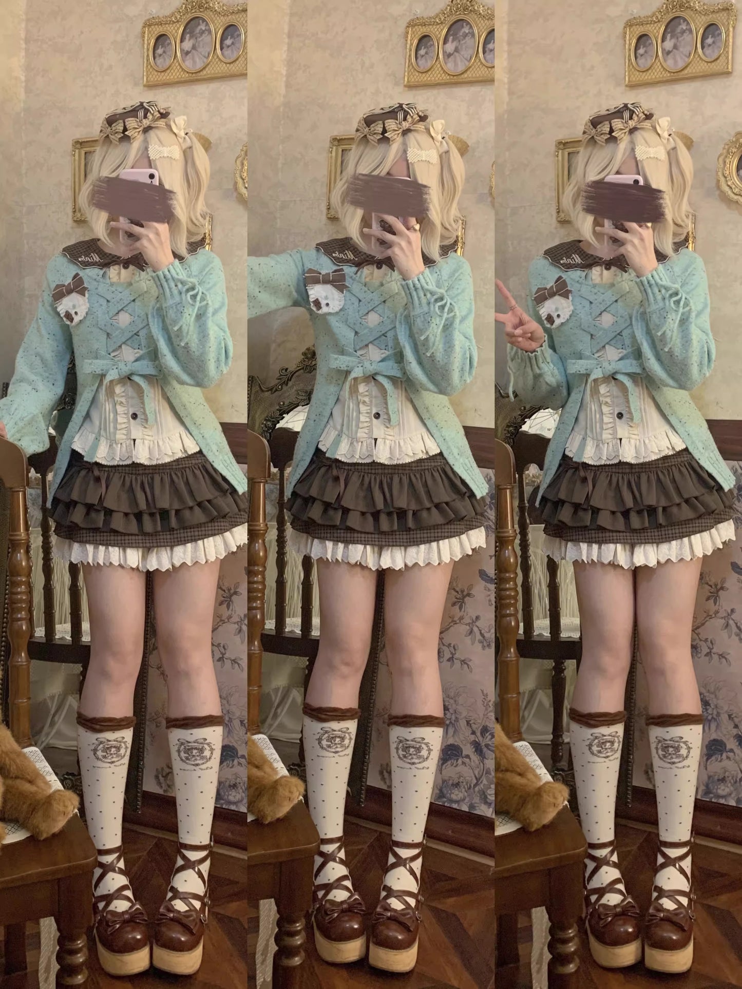 チョコレート カーディガン【甜蜜梦境】