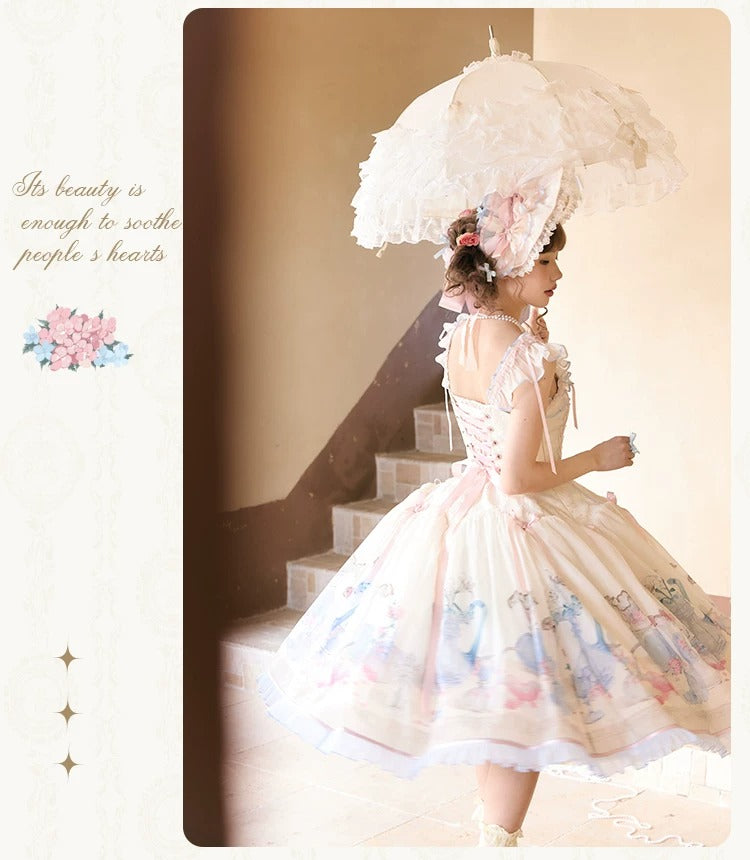 【受注予約~4/29】Fenton Curio Cabinet ワンピース・ジャンパースカート・エプロン【花与珍珠匣】