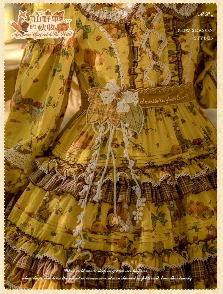 [Pre-orders open until October 2nd] Autumn Harvest in the Hill One-Piece Dress [Flowers and Pearl Box]