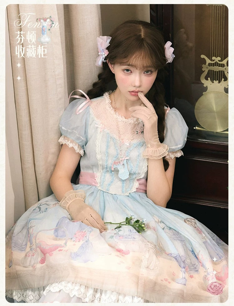 【受注予約~4/29】Fenton Curio Cabinet アクセサリー【花与珍珠匣】
