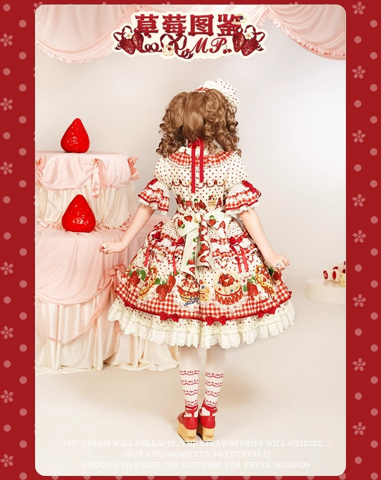 【受注予約~11/18】Strawberry Cake Illustration ワンピース(タイプ3)【花与珍珠匣】
