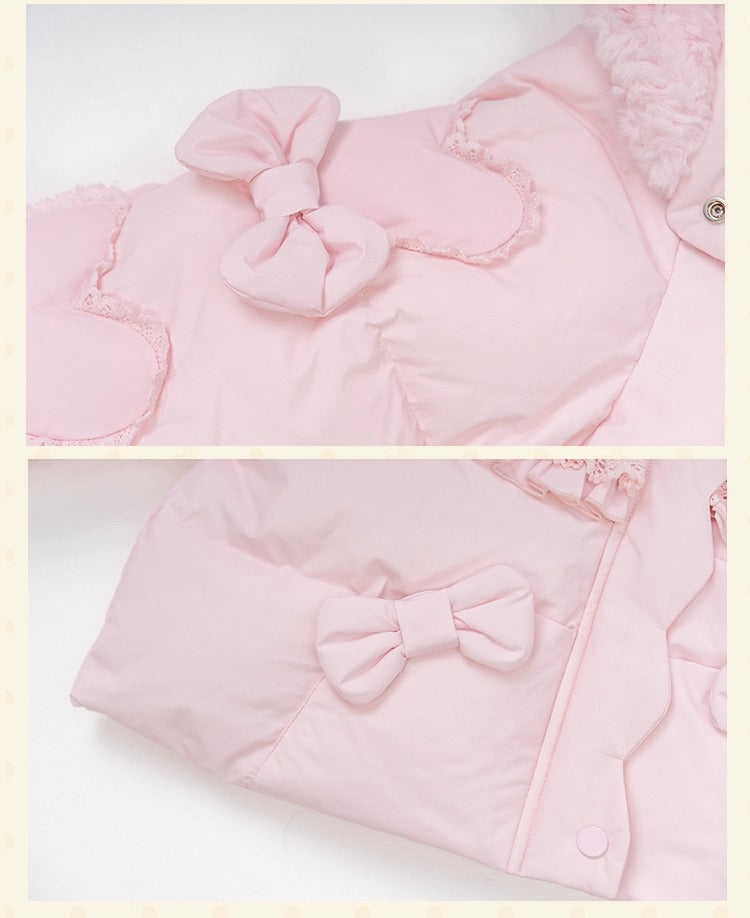 【受注予約~11/12】Winter Rabbit ショートダウンコート【花与珍珠匣】