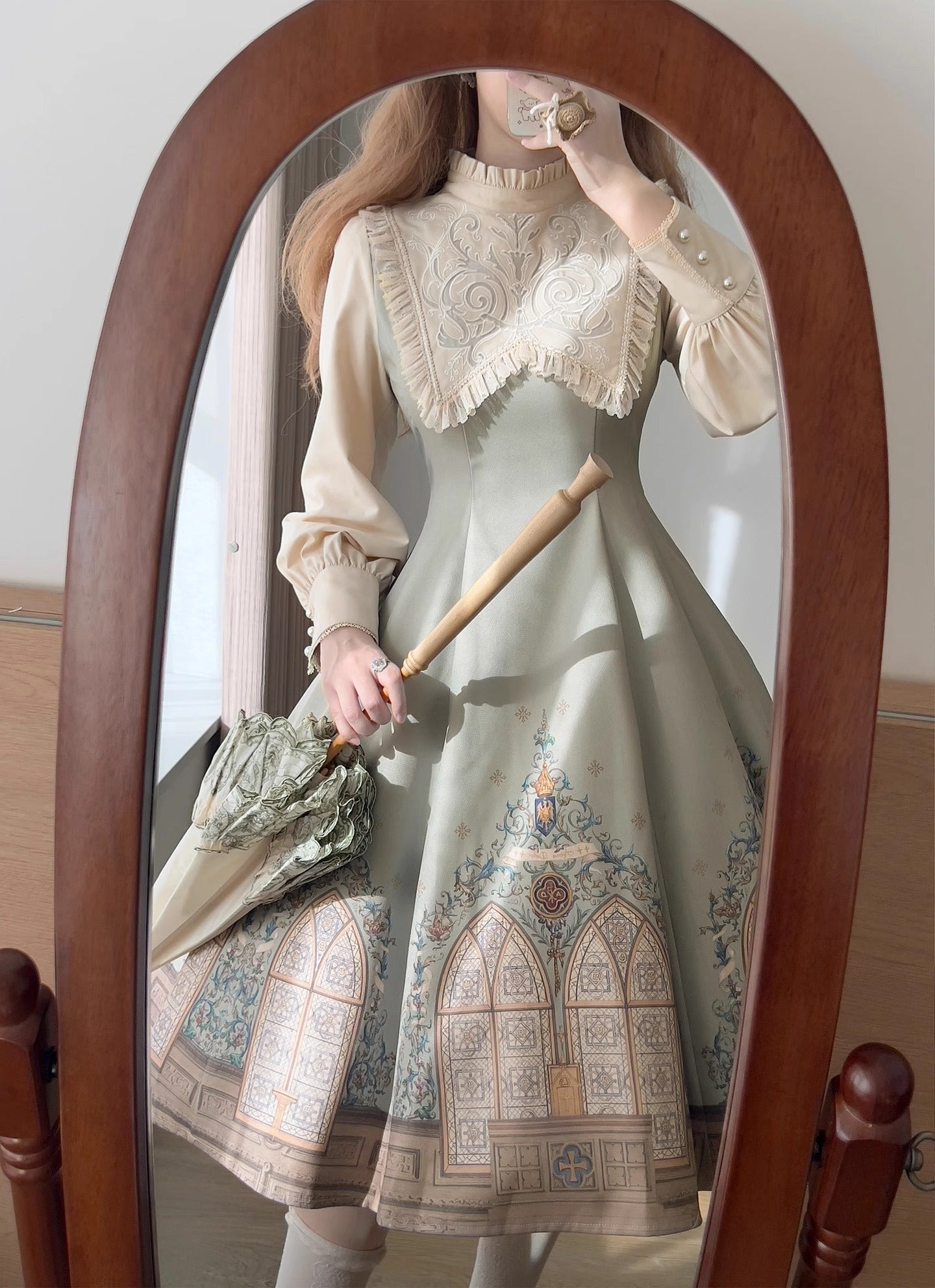 【受注予約~12/10】花窓賛歌 ワンピース【Avenue d'Enfer】