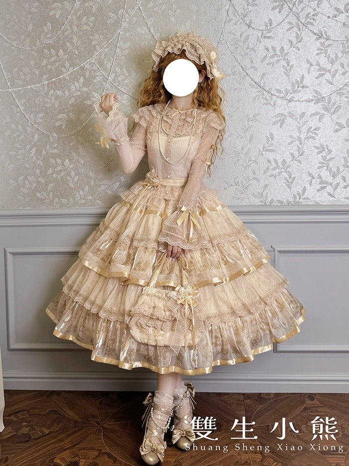 【受注予約~9/11】Gilded Dream トップス・スカート【双生小熊】