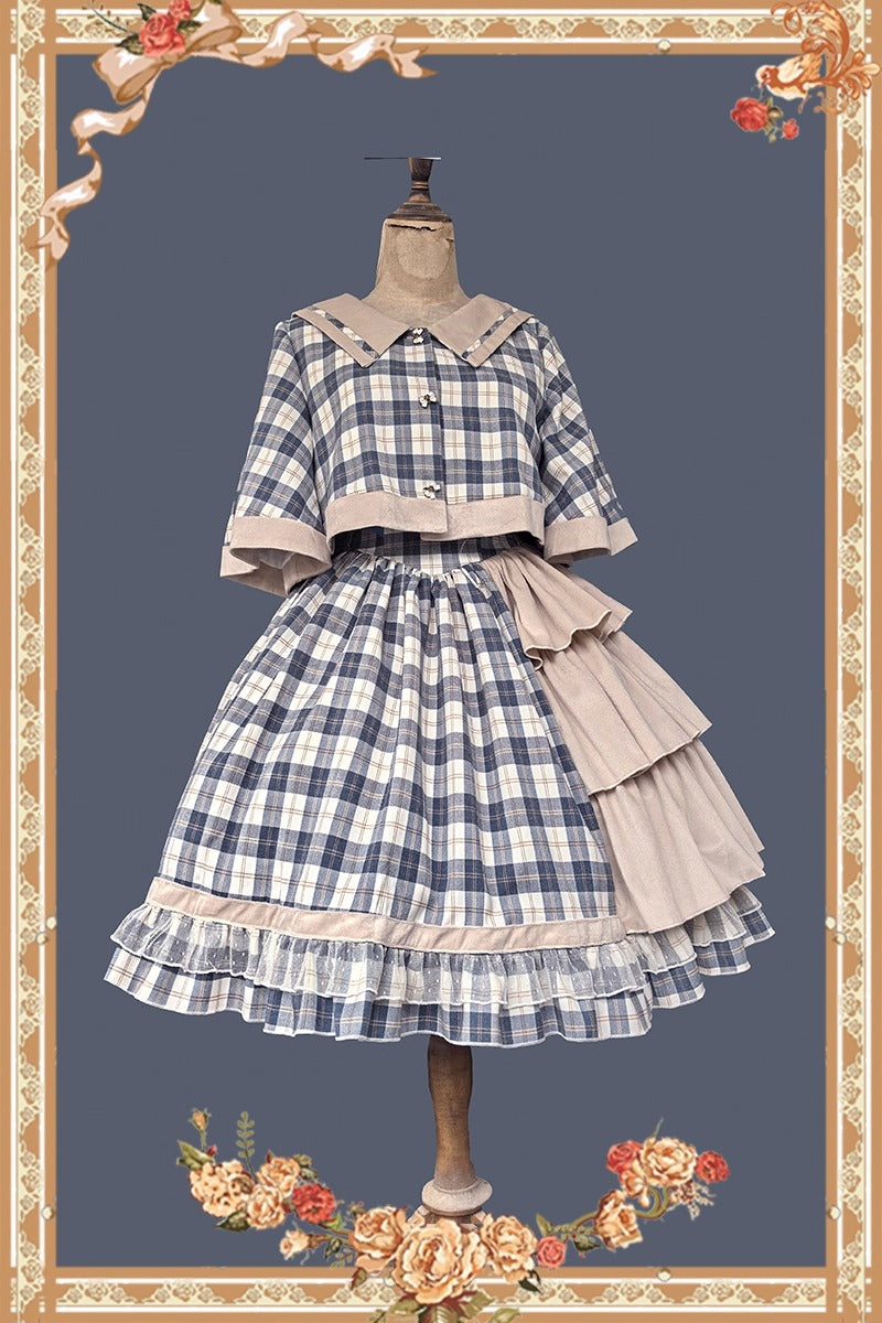 Morning Tune ケープ付きジャンパースカート【Infanta】