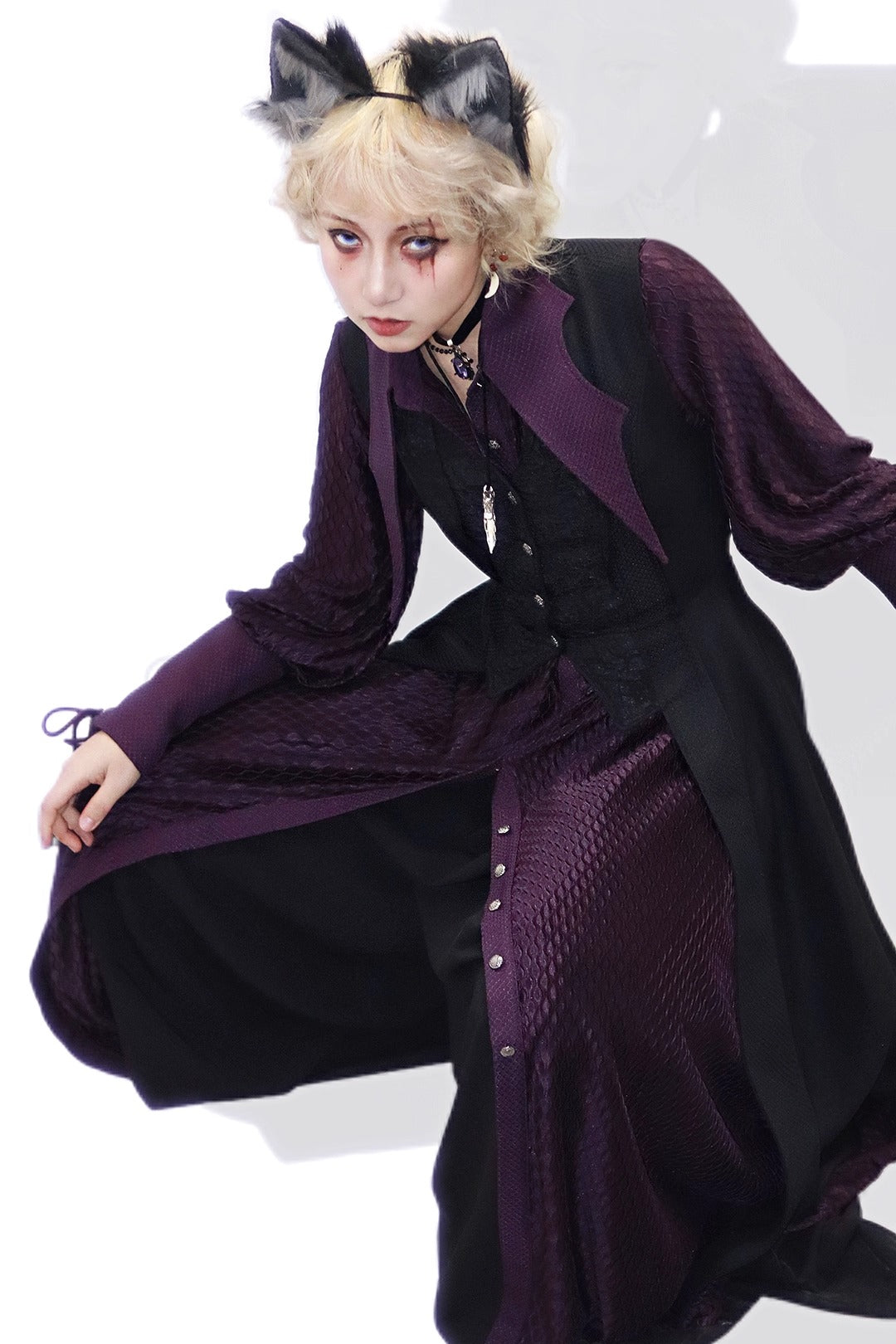 【受注予約~10/16】Twin Dragon ロングブラウス【麋鹿】