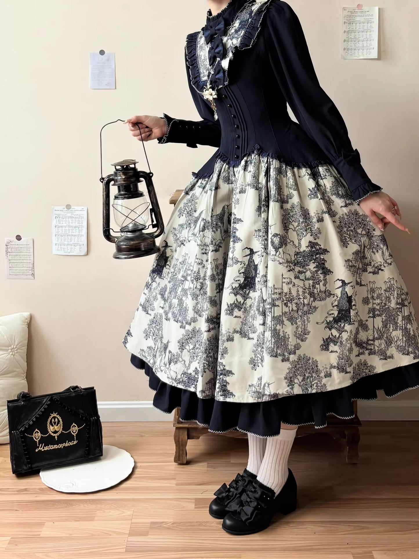 Castle Nocturne リボンシューズ【GURURU】