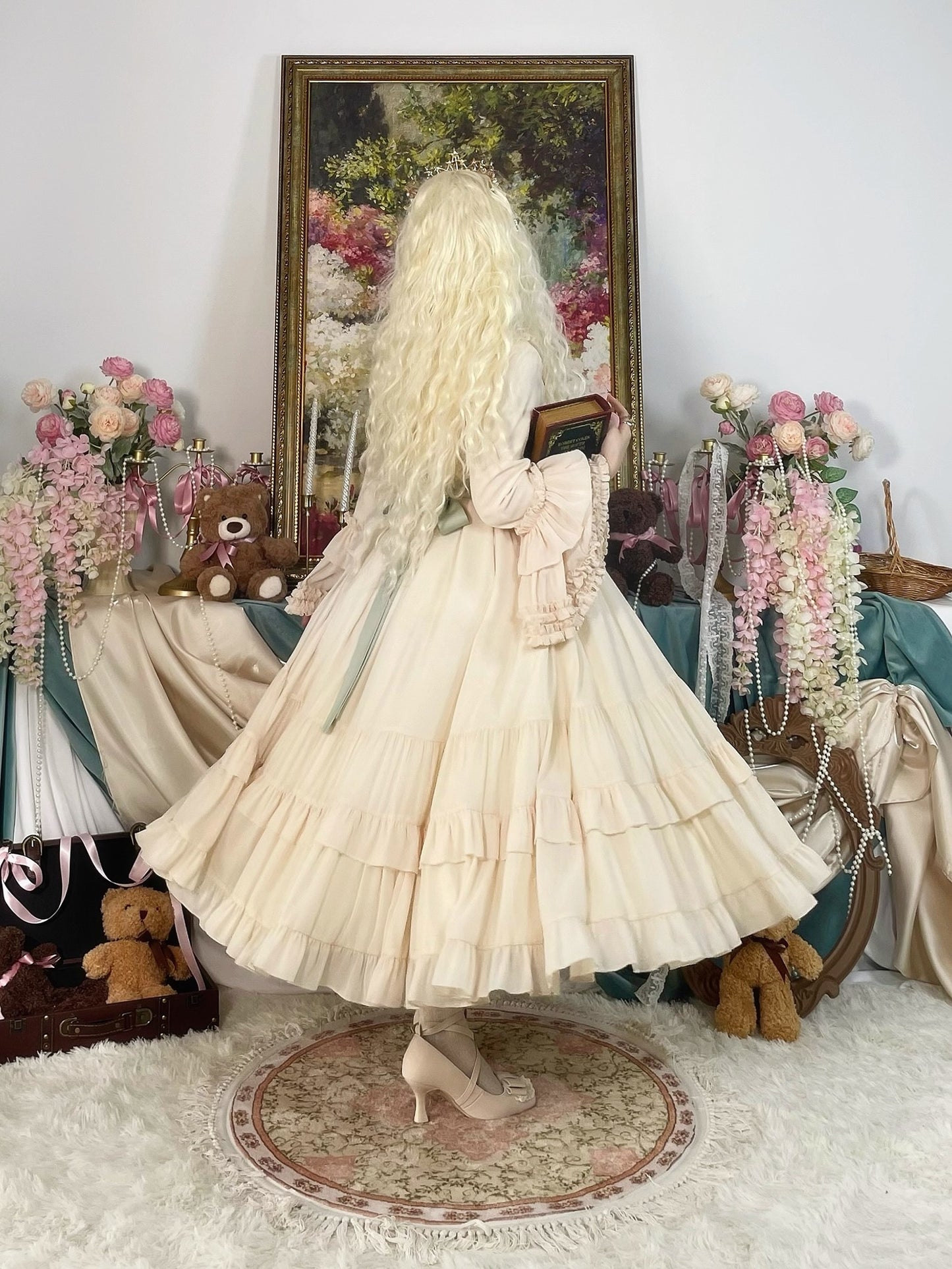 【受注予約~9/25】Princess of Windsor ワンピース・姫袖(ロング丈)【Little Dipper】