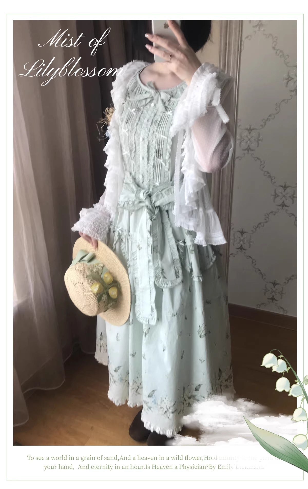 【受注予約~4/19】霧の鈴蘭 ジャンパースカート【Spring Flower Language】
