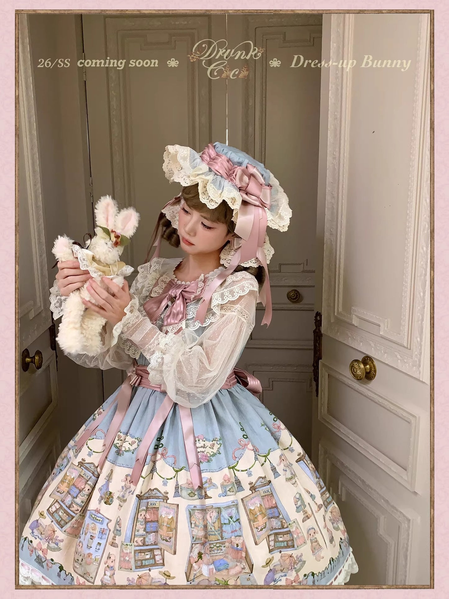 【受注予約~3/12】DressUp Bunny ワンピース【Drunk Coco】
