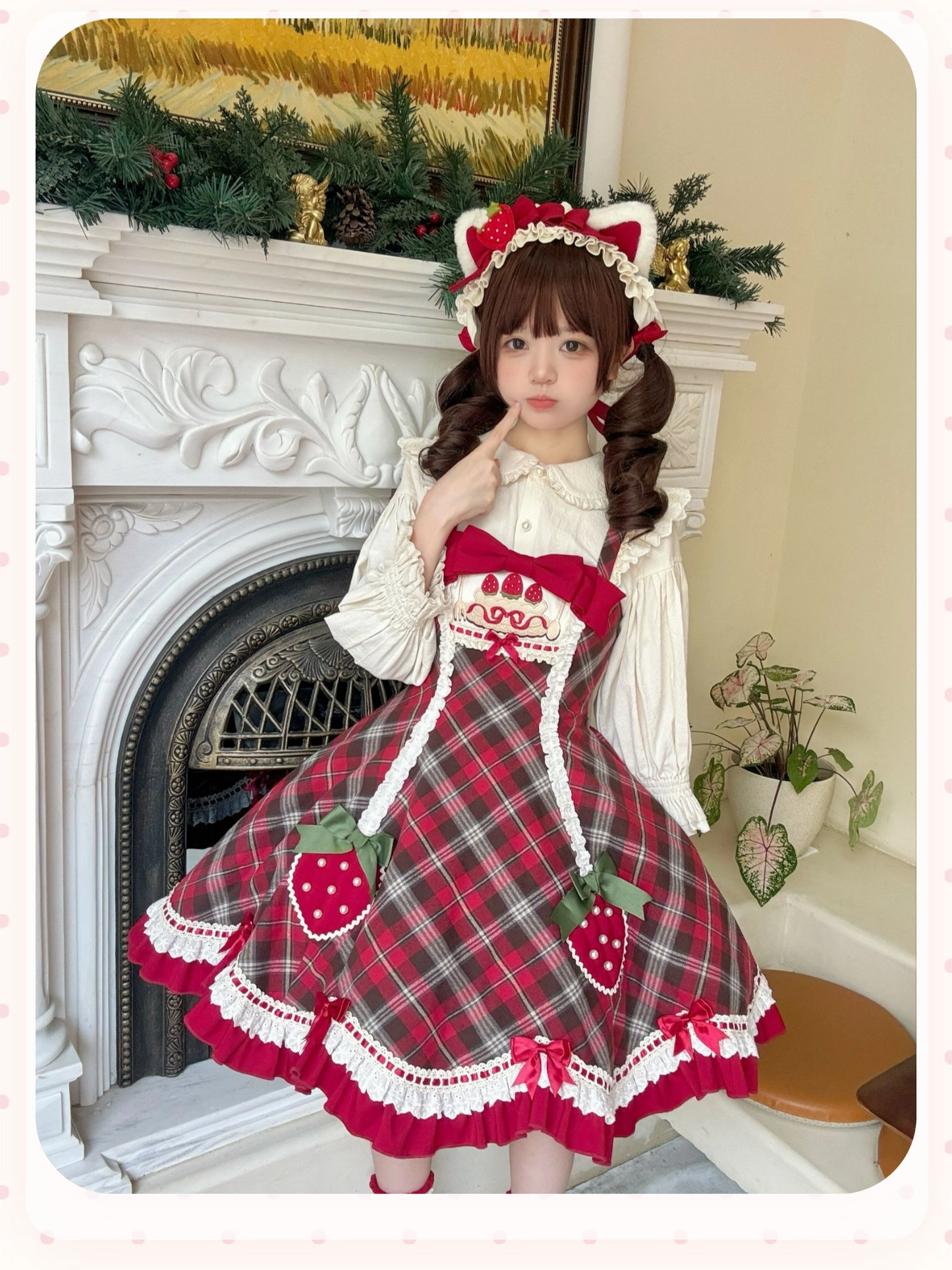 【受注予約~10/20】Rare Berry Box ジャンパースカート・ヘッドドレスセット【櫻姫】