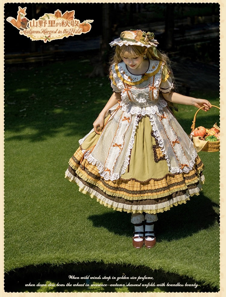 [Pre-orders open until October 2nd] Autumn Harvest in the Hill One-Piece Dress [Flowers and Pearl Box]