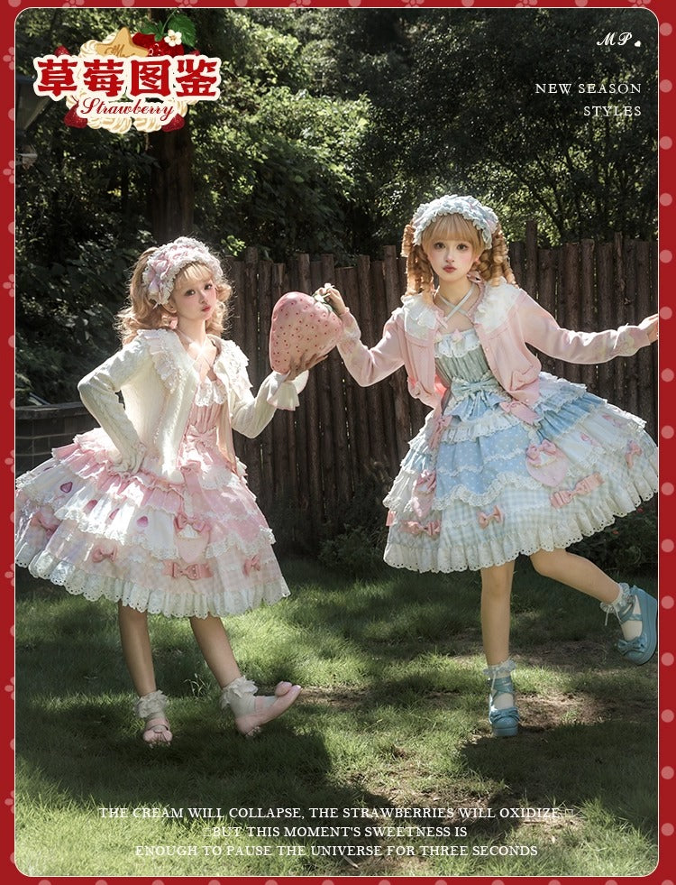 【受注予約~11/18】Strawberry Cake Illustration ジャンパースカート(タイプ1)【花与珍珠匣】