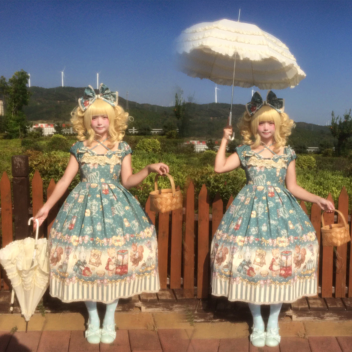 【受注予約~10/15】Popcorn Bear ワンピース【甜蜜夢境】